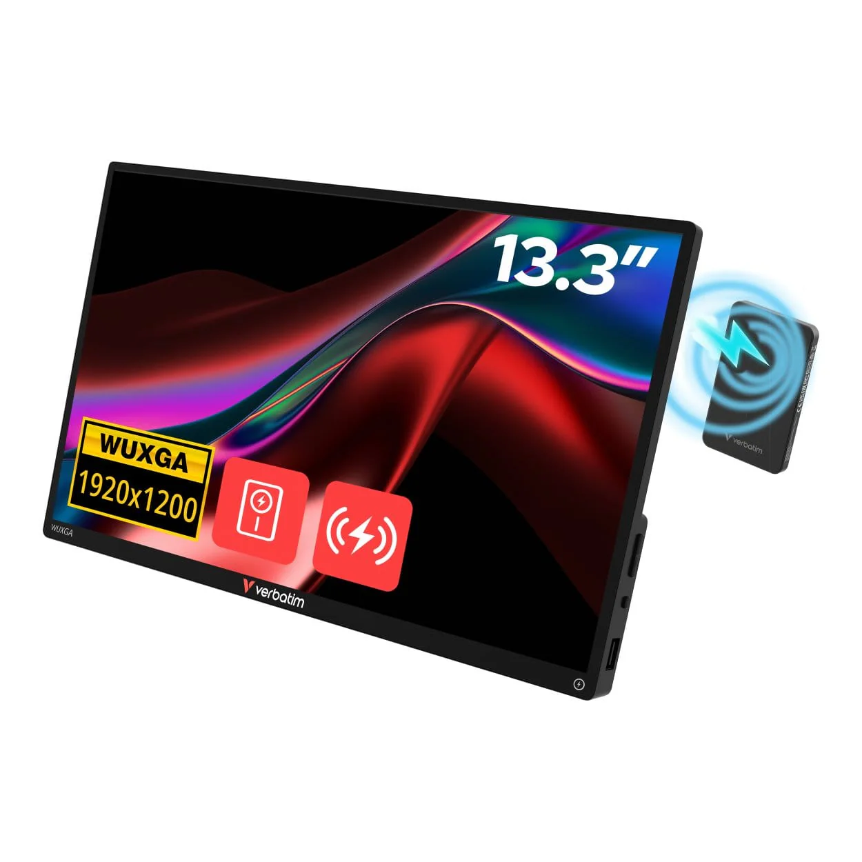 Verbatim 13.3-inch 1920 x 1200p WUXGA 16:10 60Hz 6ms LED IPS Portable Touchscreen Monitor 32087 - Image 2