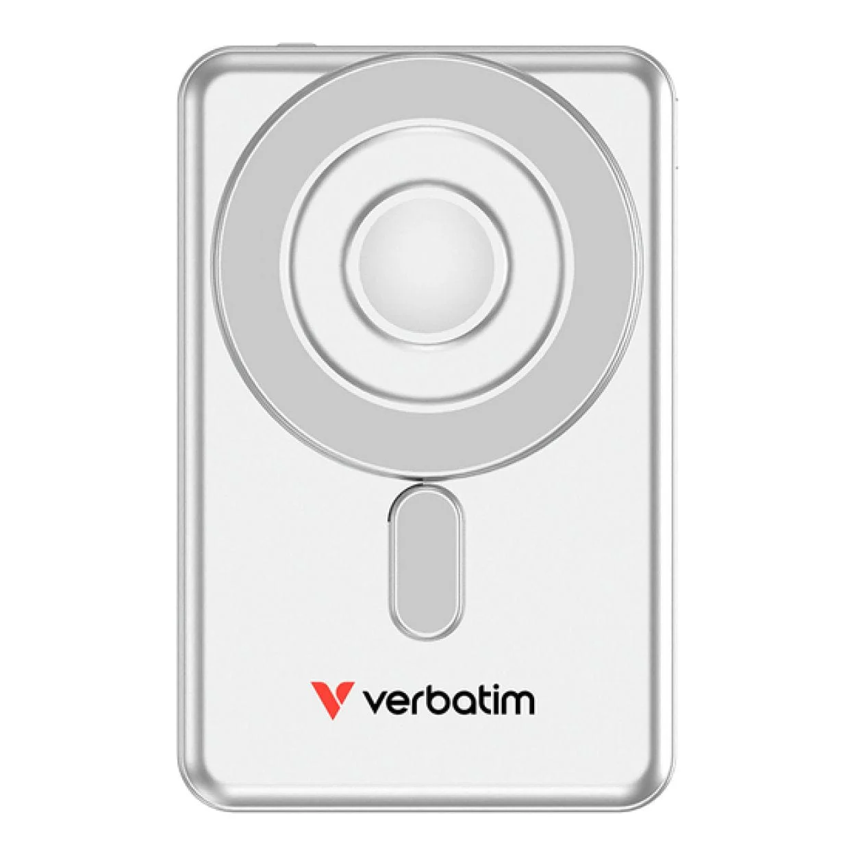 Verbatim 5,000mAh Charge n Go Two Cable Magnetic Wireless Charging Power Bank Silver 32276 - Image 4