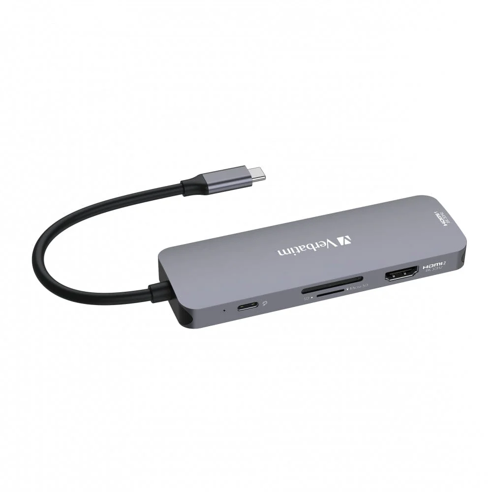 Verbatim CMH-08 8-in-1 Type-C Hub Silver 32151 - Image 2