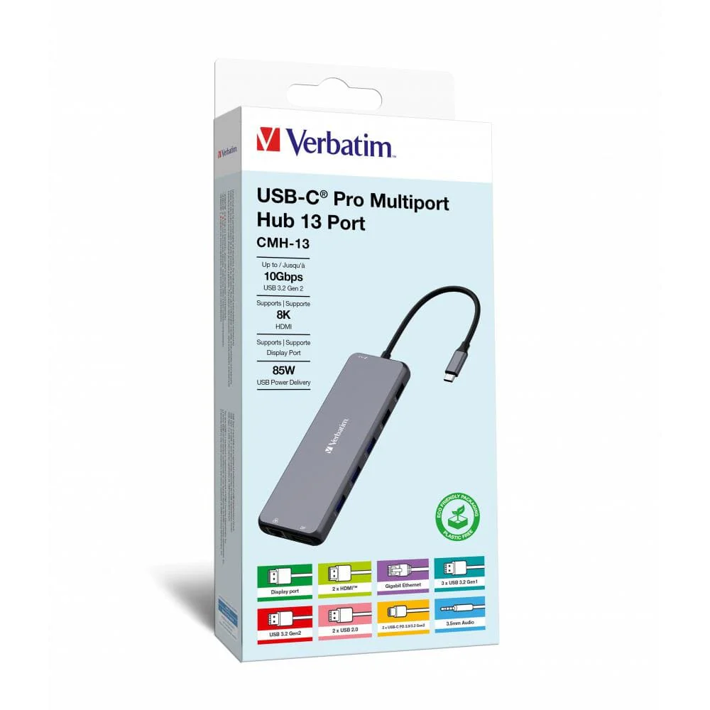 Verbatim CMH-13 13-in-1 Type-C Hub Silver 32153 - Image 5