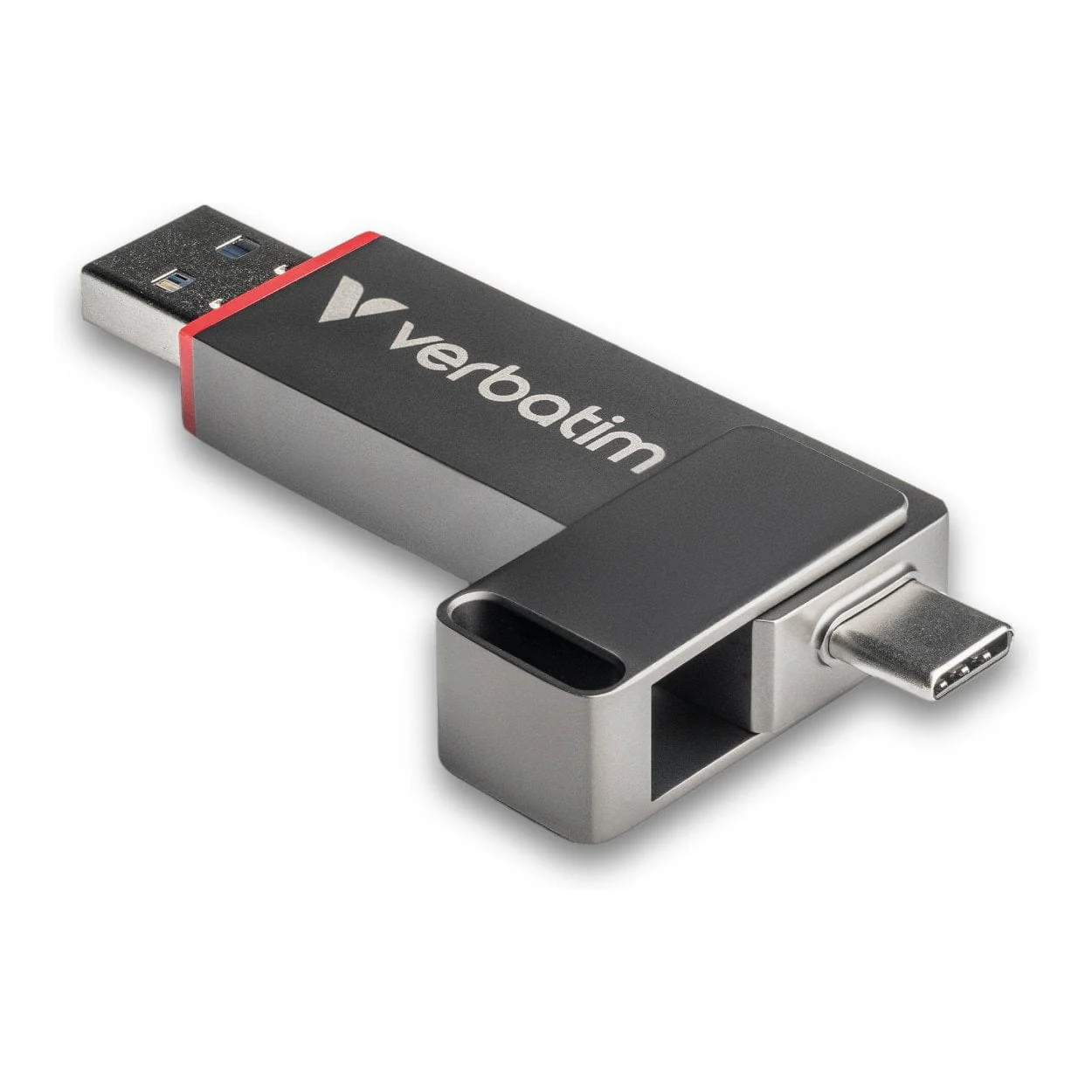 Verbatim Dual QuickStick 1TB USB Flash Drive Grey 32043 - Image 2