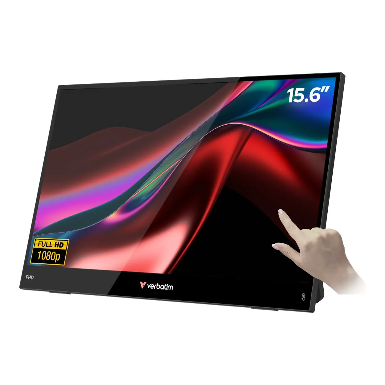 Verbatim Light Series 15.6-inch 1920 x 1080p FHD 16:9 60Hz 10ms LED IPS Portable Touchscreen Monitor 32402 - Image 2