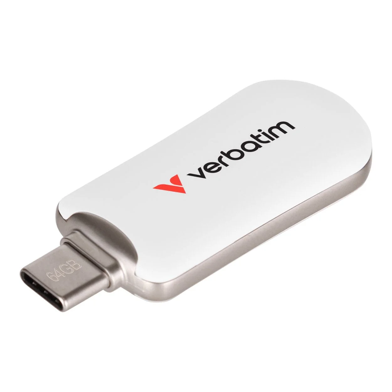 Verbatim Plectra 64GB USB-C Flash Drive White 30228 - Image 2
