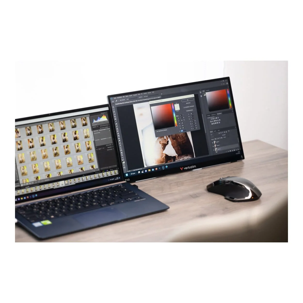 Verbatim PMT-17 17.3-inch 1920 x 1080p FHD Touchscreen 16:9 6ms IPS LCD Portable Monitor 49593 - Image 6