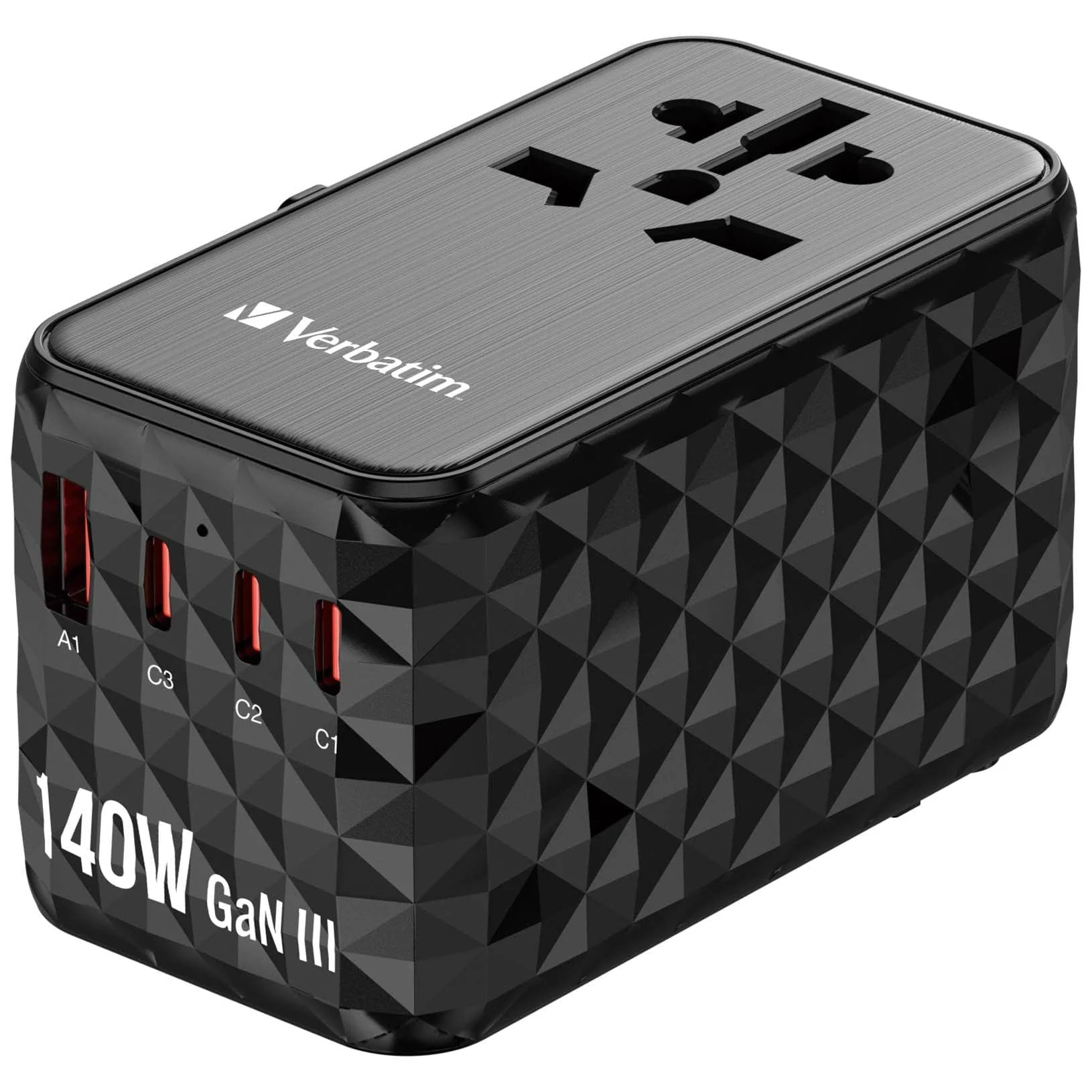 Verbatim UTA-10 140W GaN III Universal Travel Adapter 32125 - Image 4