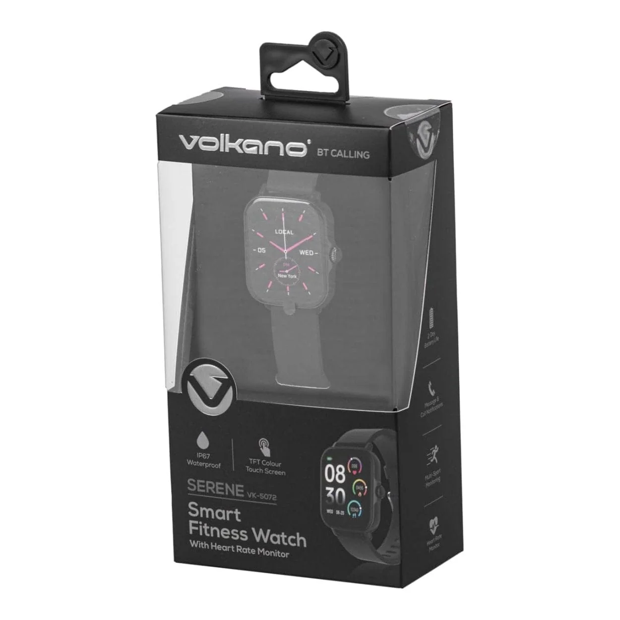 Volkano Active Tech Serene Series Smart Watch - Black VK-5072-BK(V2) - Image 4