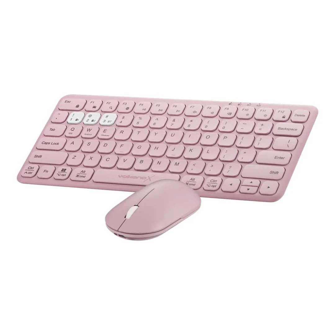 Volkano Blaze Bluetooth Wireless Keyboard and Mouse Combo Rose VKX-210-RS