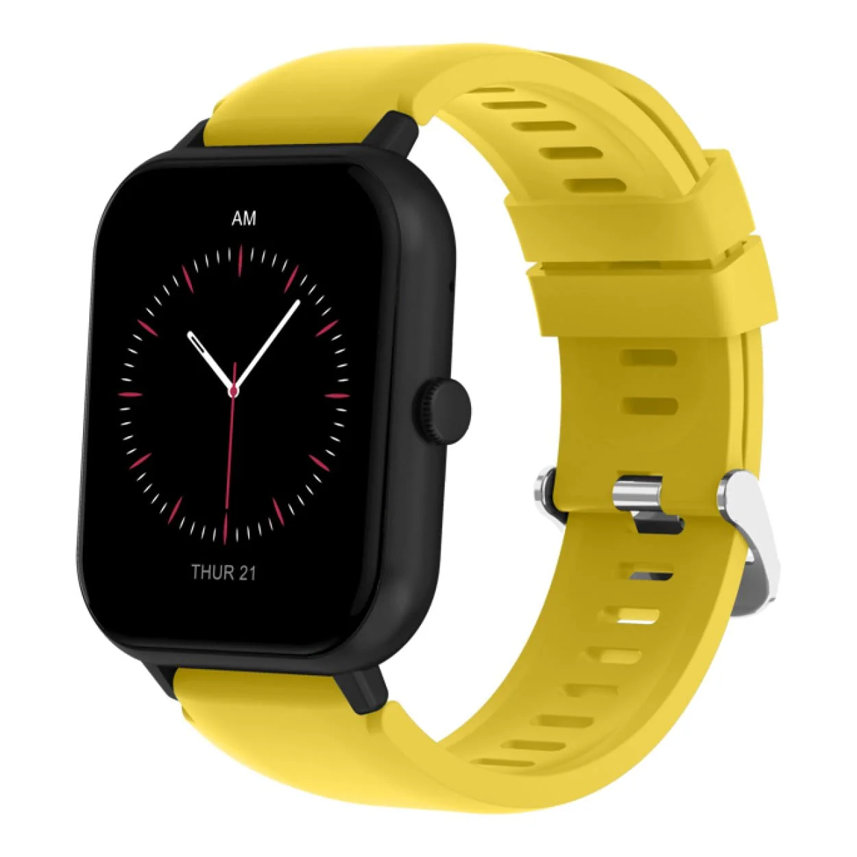 Volkano Chroma Series Smartwatch with Yellow Strap VK-5088-YL - Image 2