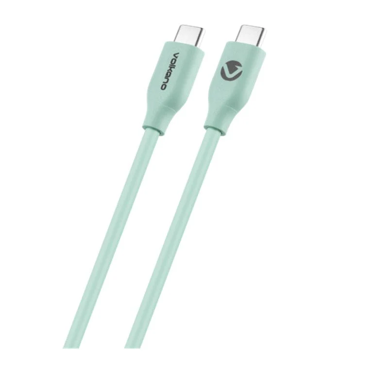 Volkano Flexi Series 60W Type-C to Type-C Charging Cable 2.5m Green VK-20266-GR - Image 2