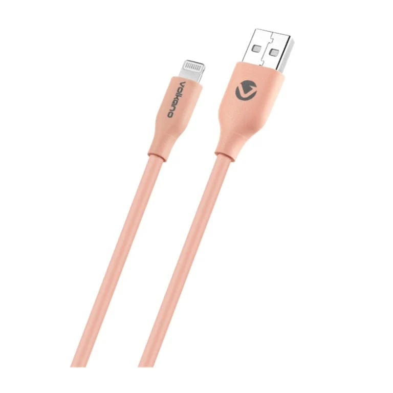 Volkano Flexi Series Type-A to MFI Lightning 27W Cable 1.5m Pink VK-20269-PK - Image 2