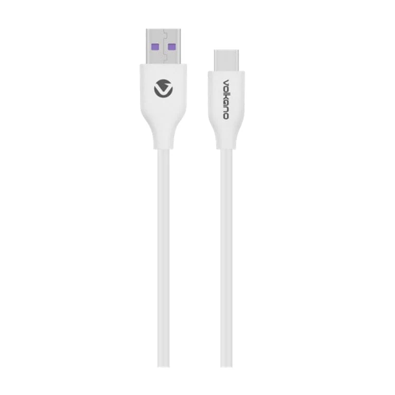 Volkano Flexi Series Type-A to Type-C 30W Cable 1.5m White VK-20263-WT - Image 2