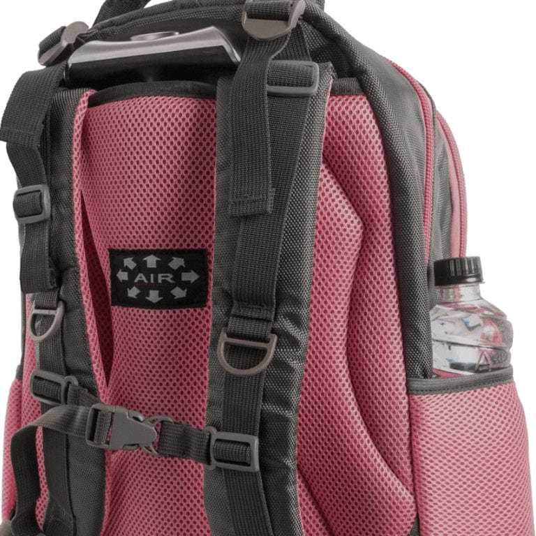 Volkano Orthopaedic Trolley Notebook Backpack Grey Pink VK-7094-DGRPK - Image 3