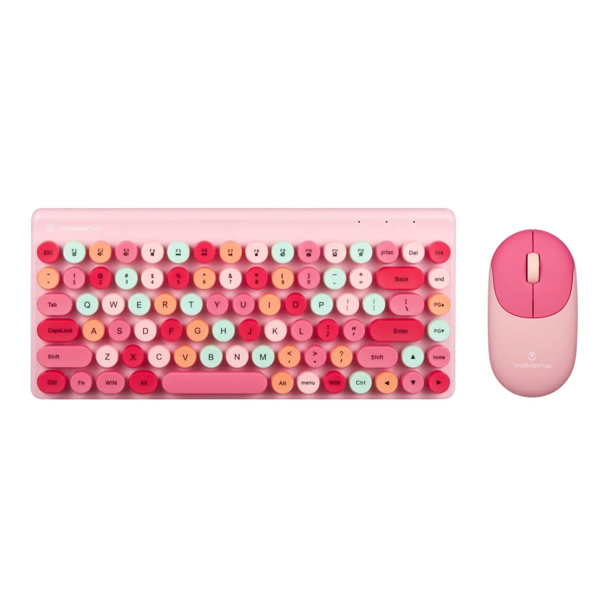 Volkano Paradigm Series Keyboard and Mouse Combo Pink VK-20301-PNK-CF - Image 2