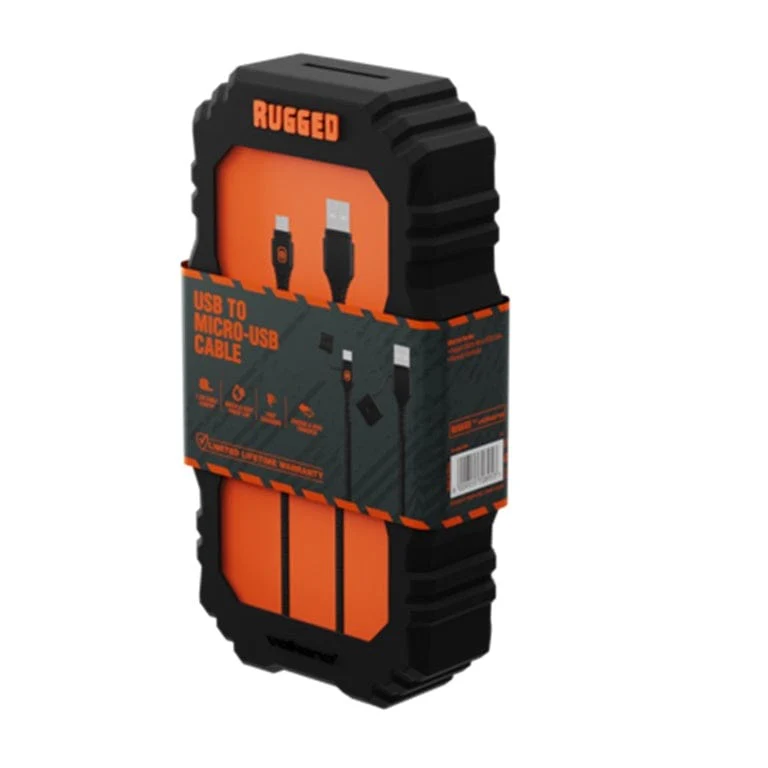 Volkano Rugged Type-A to Micro USB Water and Dust Proof Cable 1.2m VK-4100-U31 - Image 2