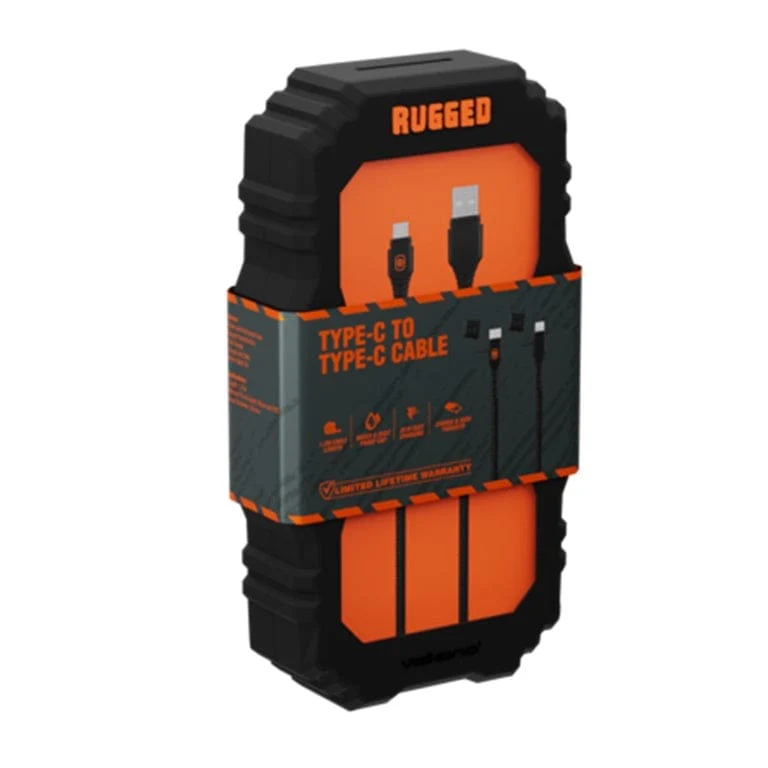 Volkano Rugged Type-C Male to Male Water and Dust Proof Cable 1.2m VK-4100-CC1 - Image 2