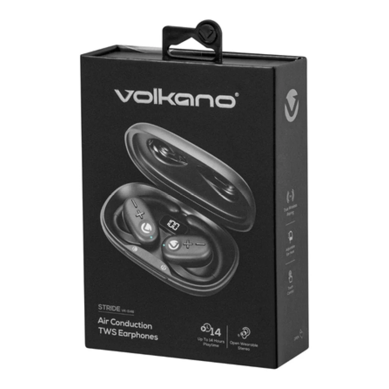 Volkano Stride Series Air Conduction TWS Earphones Black VK-1148-BK(V1) - Image 3