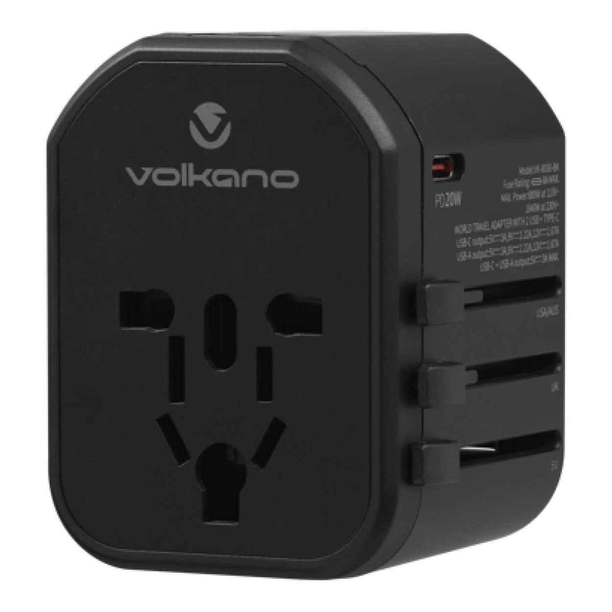 Volkano Worldwide Series 20W QC Travel Adapter VK-8018-BK(V2) - Image 3