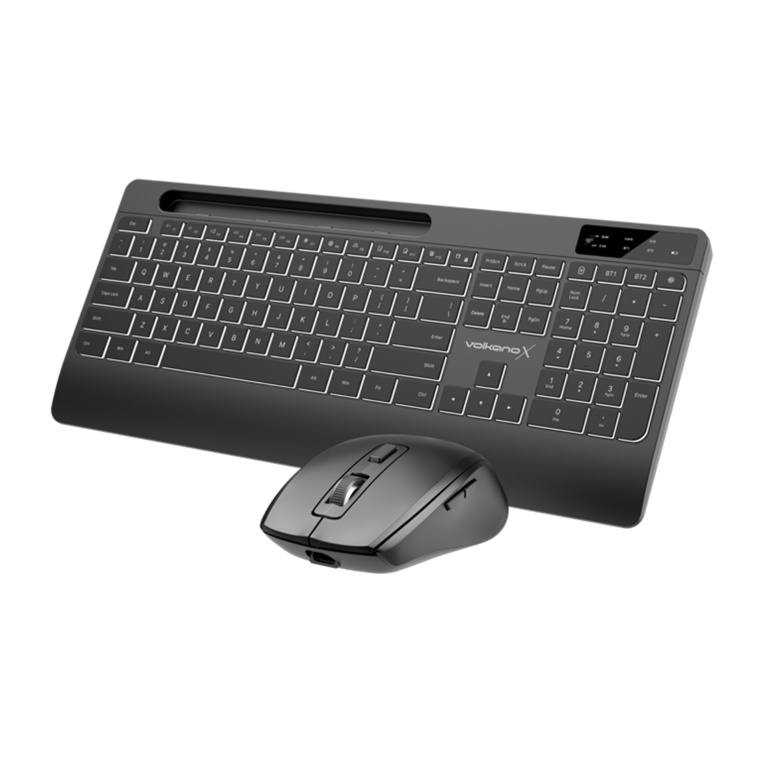 VolkanoX Gem Series Wireless Multimode Keyboard and Mouse Combo VKX-20237-BK - Image 2