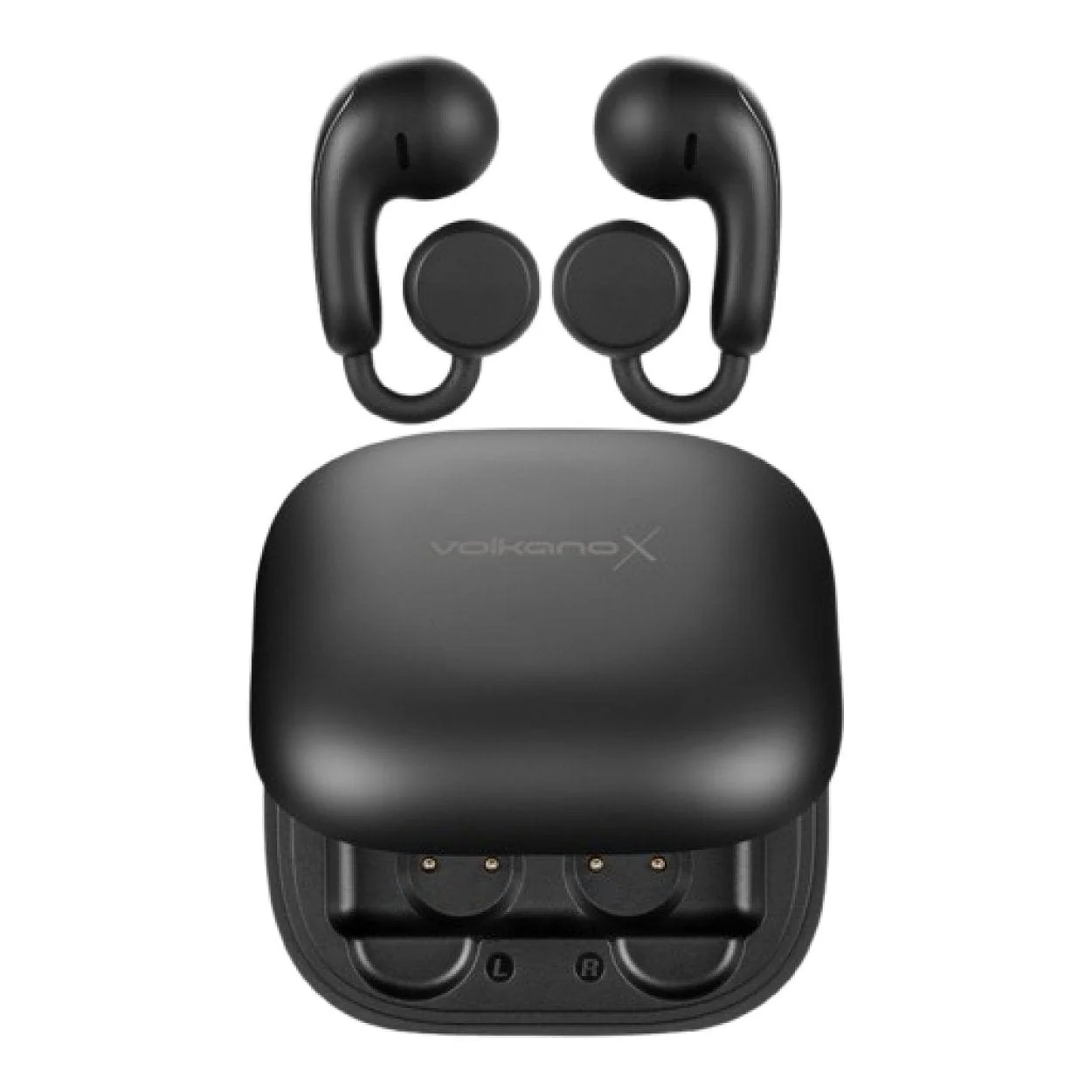 VolkanoX O400 Air Conduction OWS Earbuds with Charging Case Black VXO-400-BK - Image 2