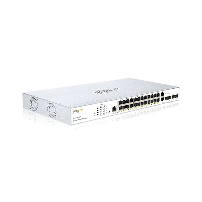 Wi-Tek 24-port GbE PoE+ Cloud L2+ Managed Switch with 2x Combo and 2x SFP Ports WI-PCMS328GF - Image 2