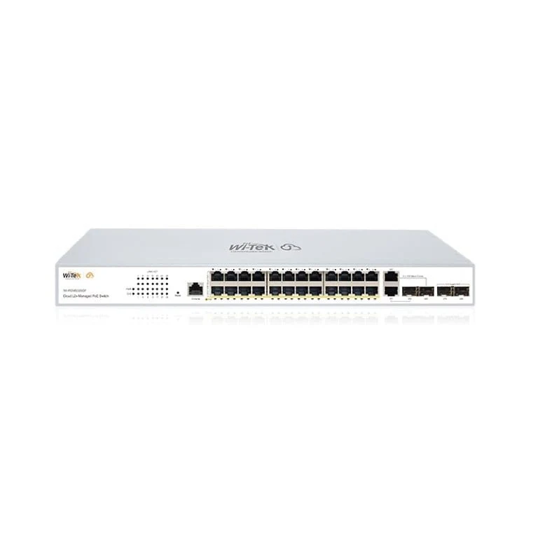 Wi-Tek 24-port GbE PoE+ Cloud L2+ Managed Switch with 2x Combo and 2x SFP Ports WI-PCMS328GF - Image 3
