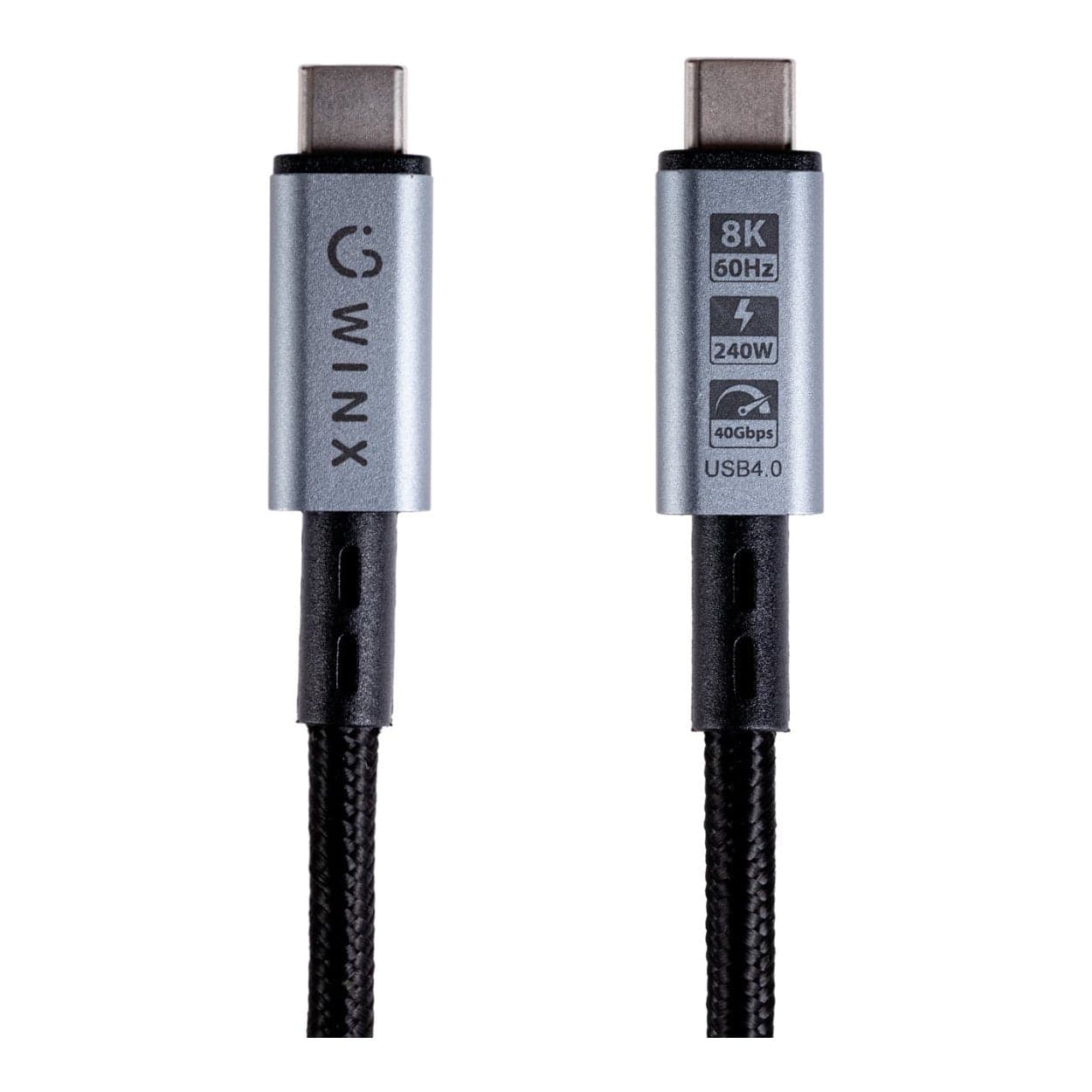Winx 1m Link Pro 8K USB-C Charging Cable Black WX-CB107 - Image 2