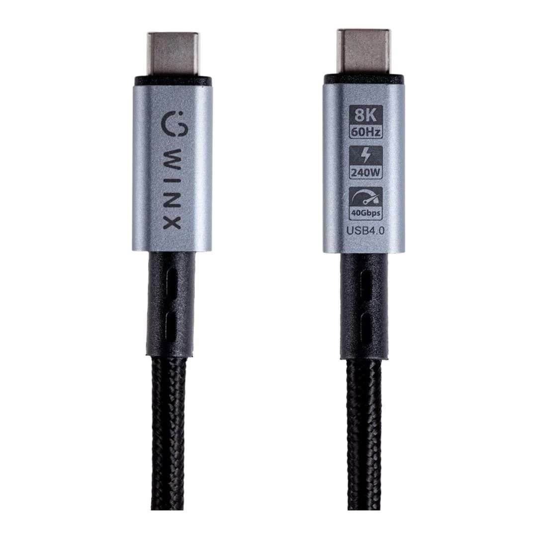Winx 2m Link Pro 8K USB-C Charging Cable Black WX-CB108