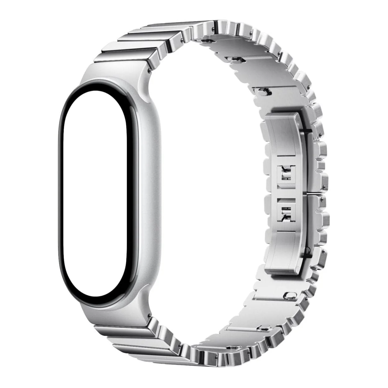 Xiaomi Smart Band 10 Asymmetrical Metal Strap Silver BHR07YHGL - Image 3