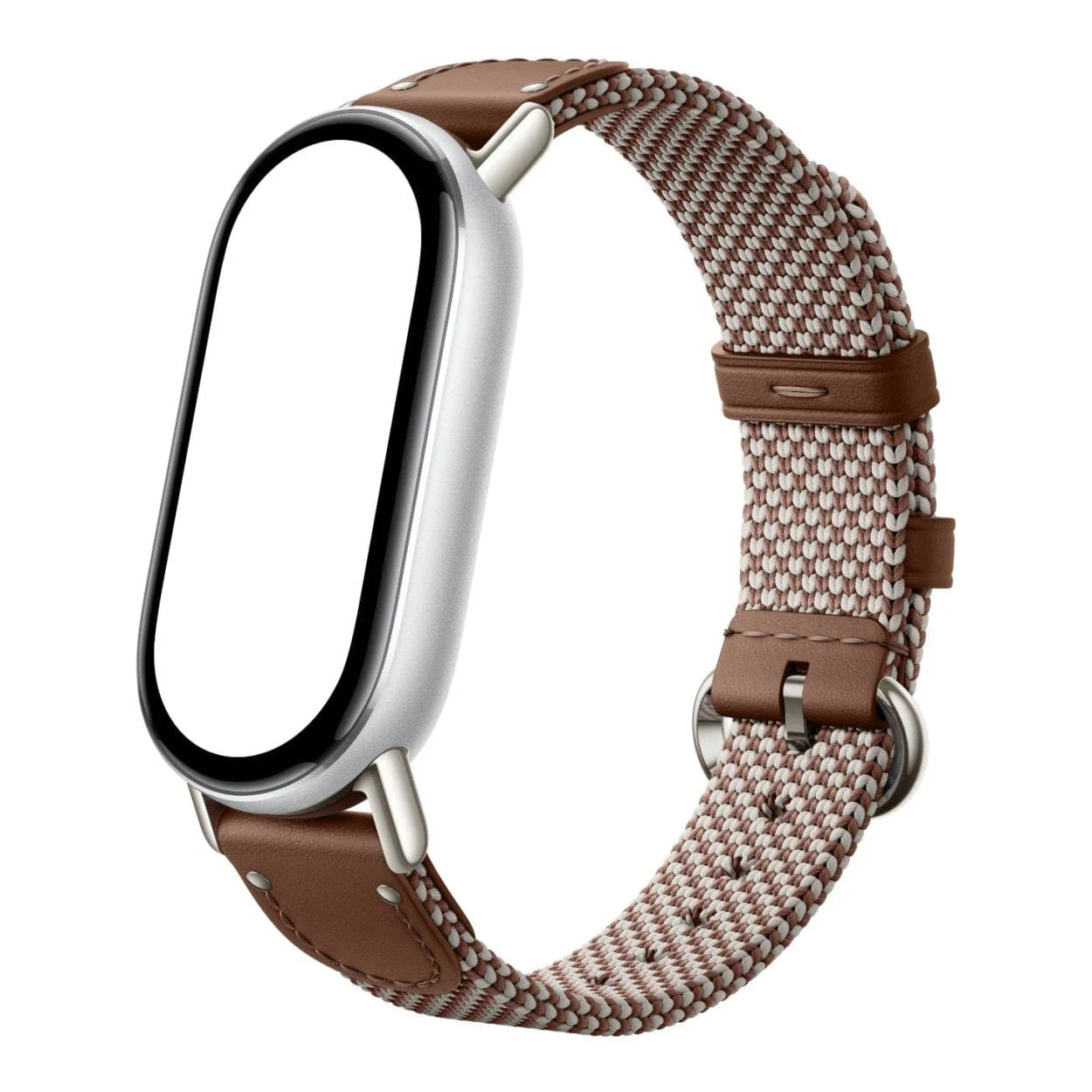 Xiaomi Smart Band 10 Knitted Silk Strap Feather Brown BHR07YJGL - Image 2