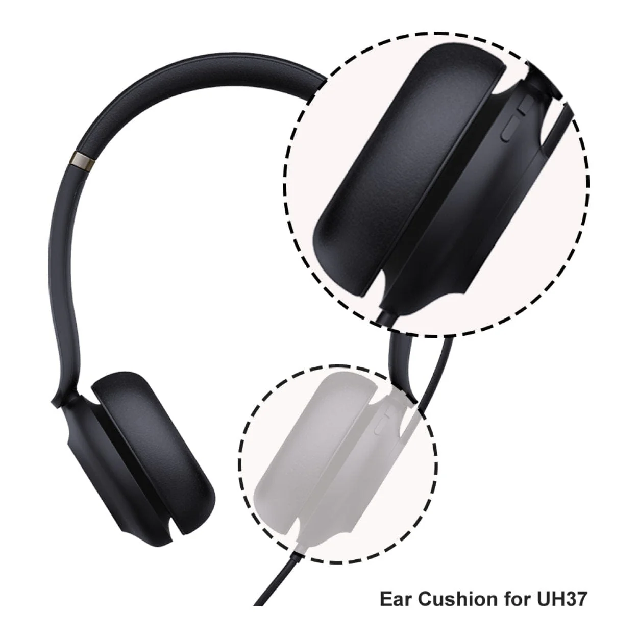 Yealink Ear Cushion for UH37 1-pair 3311024 - Image 2