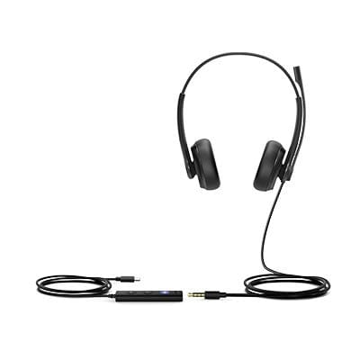 Yealink UH34-Dual USB-C Special Edition Teams Wired Headset with Leather Cushions - Image 3
