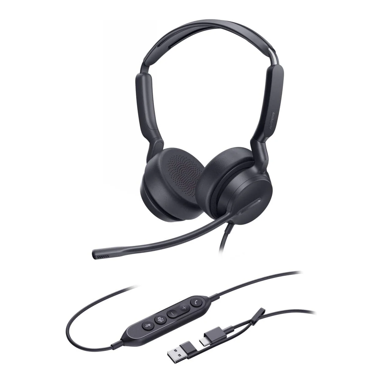 Yealink UH42 Wired Dual Teams Headset Black 1308195 - Image 2